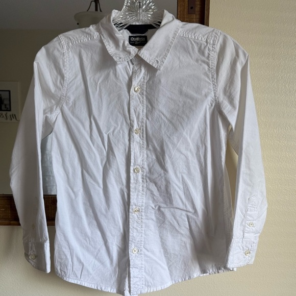 OshKosh B'gosh Other - Oshkosh White Button Up Shirt Longsleeve Boys Size 10 Formal Wedding School